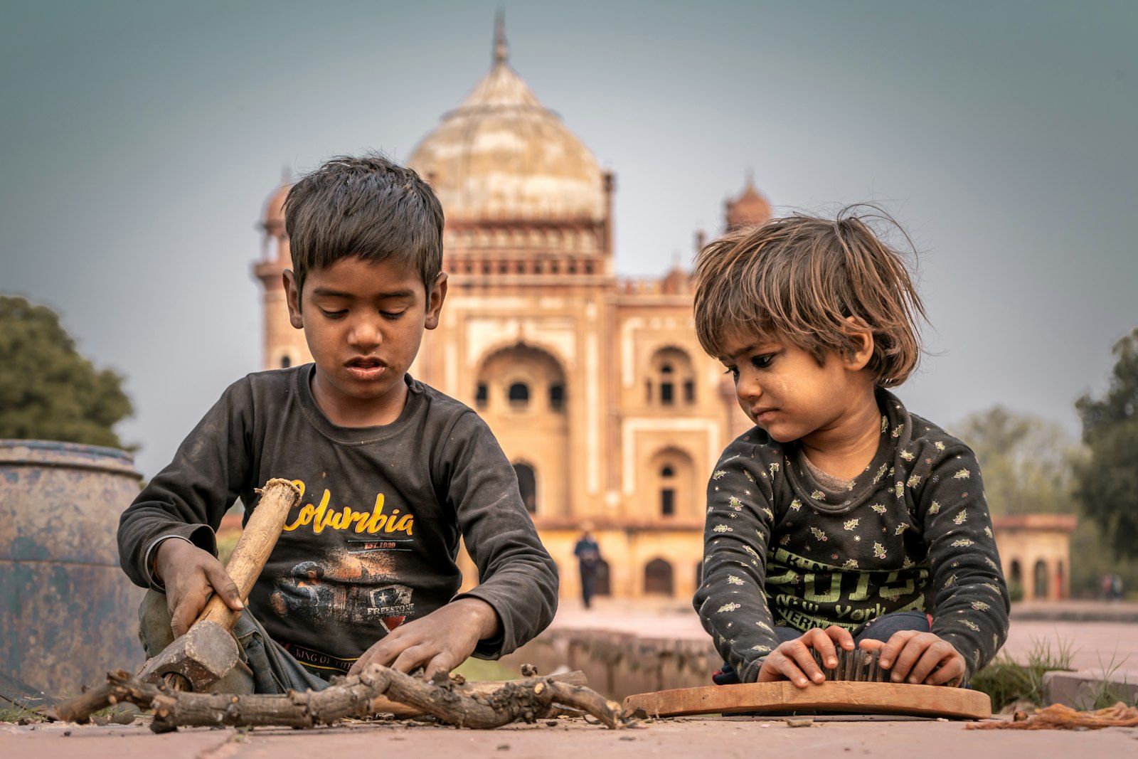 Children from a community supported by the Shivasha Foundation