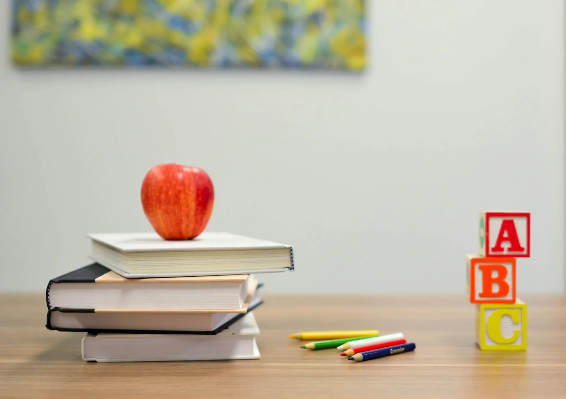 Books and learning materials representing an education initiative