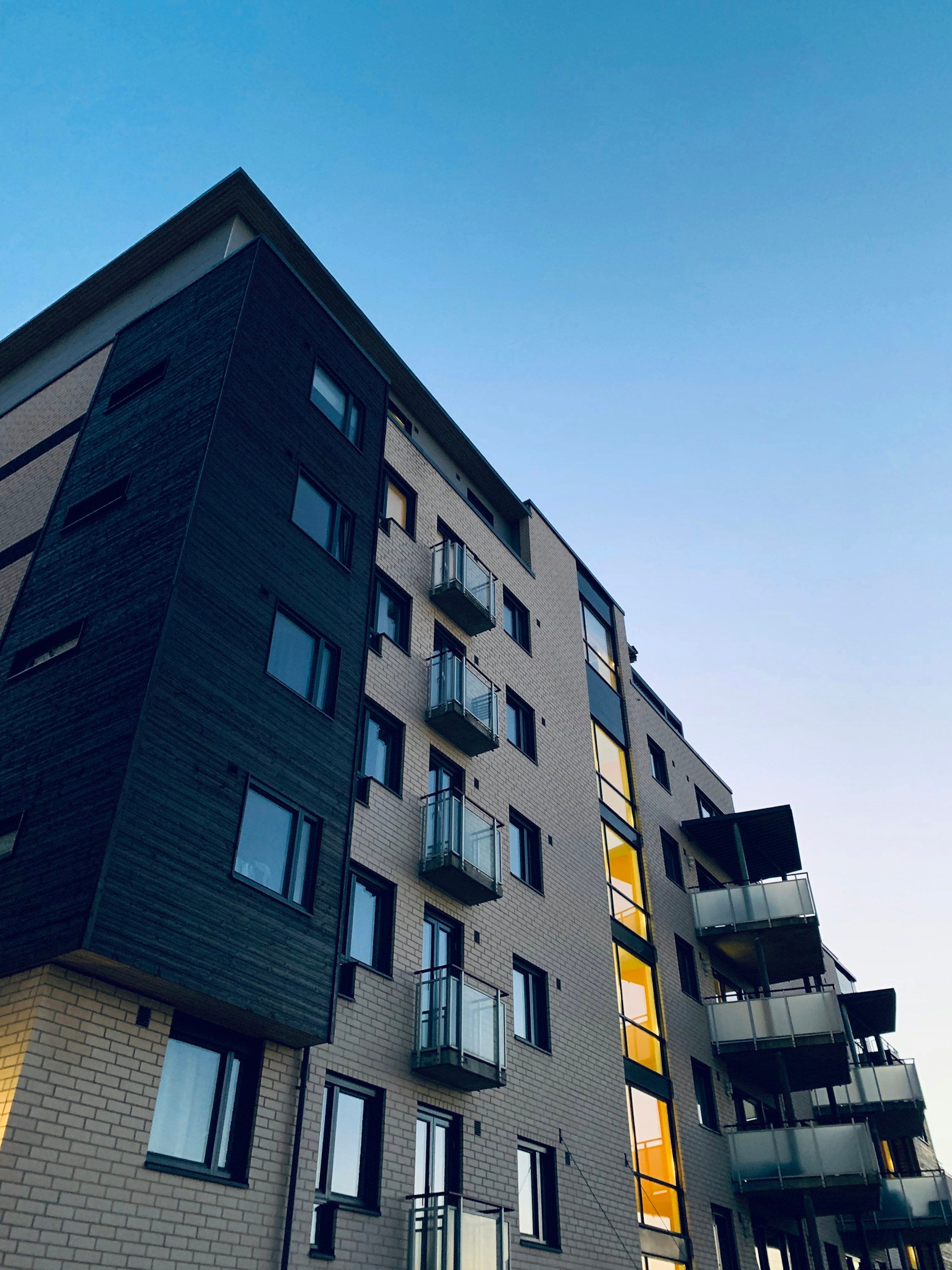 A contemporary residential building